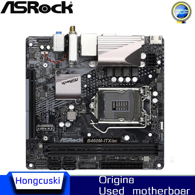 Used B460i motherboard For ASROCK B460M-ITX/ac Original Desktop Intel B460 B460M Motherboard LGA 120