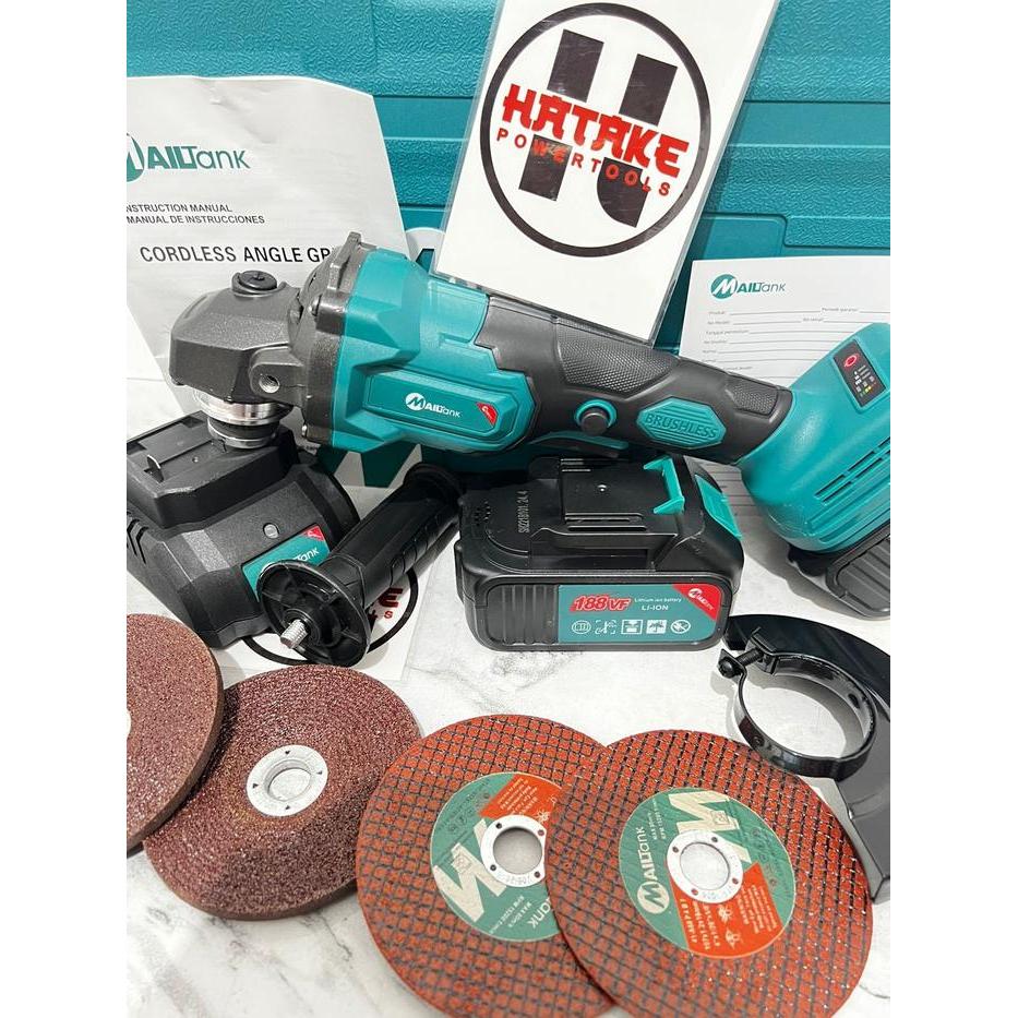 MAILTANK SH221 Gerinda Baterai Brushles188VF Cordless Angle Grinder 6900rpm Mesin gerinda Baterai