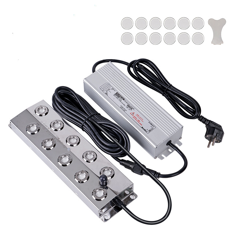 4/6/8/10/12 Head Stainless Steel Ultrasonic Humidifier Mist Maker Fogger Greenhouse Hydroponics Fog