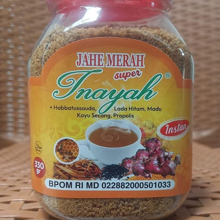 "New" Jahe Merah Inayah Jahe Toples Asli 330gr