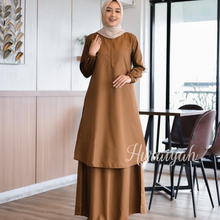 ss syakira GAMIS pemda TOYOBO Huraiyah asn pegawai kantor dinas khaki tua busui terbaru 2022