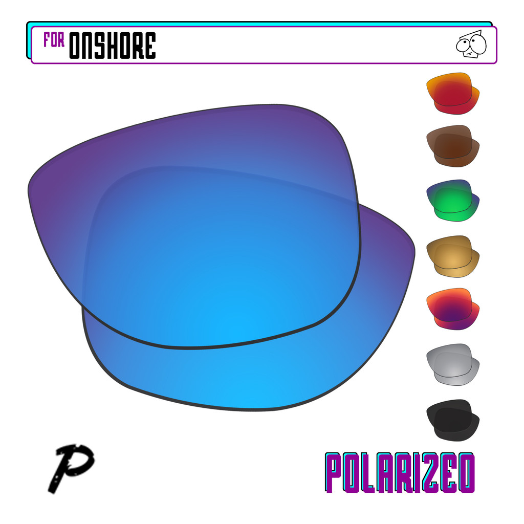 EZReplace Polarized Replacement Lenses Compatible With Maui Jim Onshore MJ798 - 58mm Sunglasses -