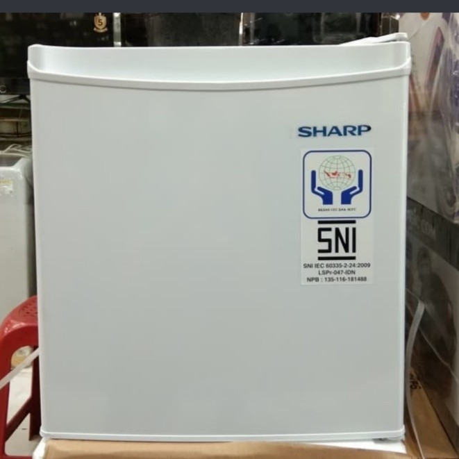 SHARP LEMARI ES SJ 50MB XW LEMARI ES 1 PINTU  SHARP BE ORIGINAL