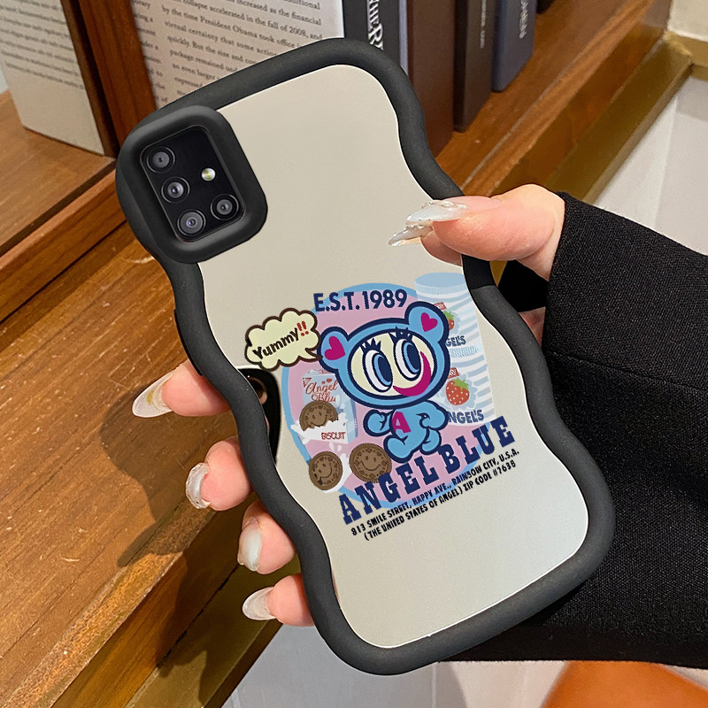 Casing Hp Untuk Samsung A51 M40s Case Camilan lucu Kekinian Cermin Cesing silikon Kasing SoftCase Ke