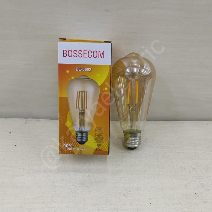 LAMPU FILAMEN LED 4WATT 4 WATT BOSSECOM BE-6602 LAMPU CAFE BE 6602 E27
