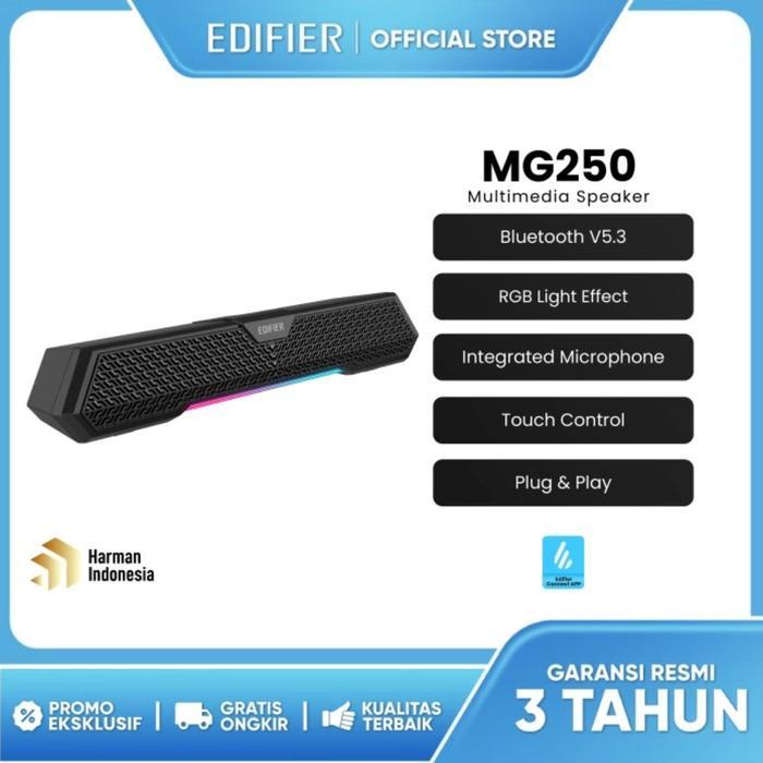 EDIFIER MG250 WIRELESS BLUETOOTH SPEAKER, GAMING MULTIMEDIA WITH RGB LIGHT EFFECT & INTEGRATED MIC