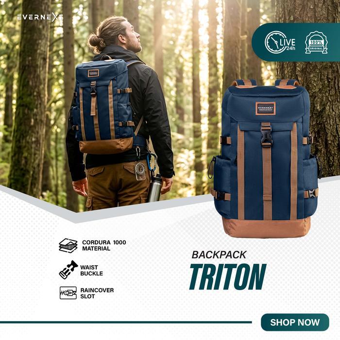 Eiger - Evernext Tas Ransel Pria Tas Gunung Backpack Outdoor Triton Tas Travel Pria Tas Mudik Tas
