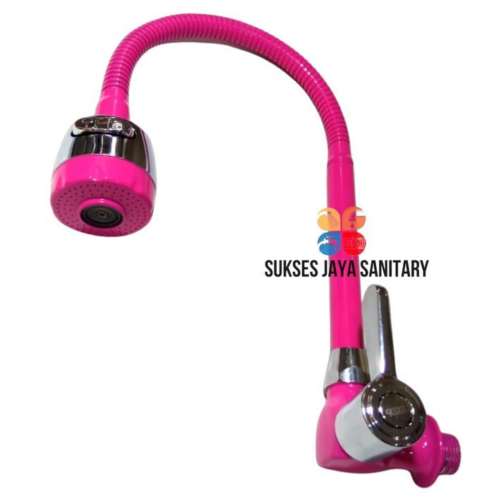 Toto - Kran Cuci Piring Warna Pink Variasi Handel Drad 1/2" Air Keran Wastafel Kran Air