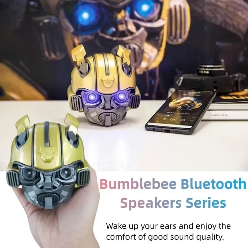 Wireless Powerful Bumblebee Bluetooth Portable Speaker Stereo Subwoofer LED Flashing Light Playback