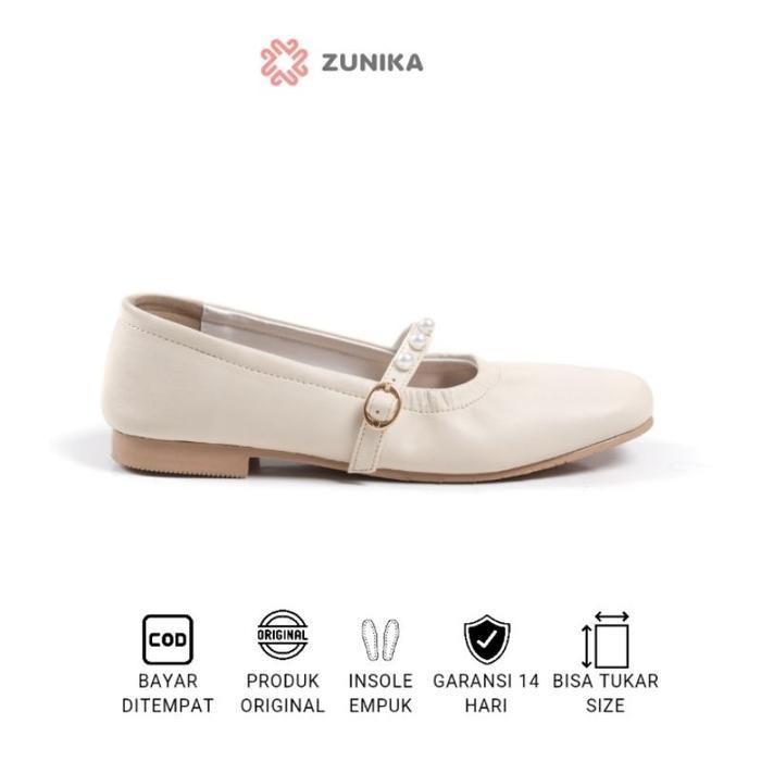 TERMURAH [CUCI GUDANG] Zunika Kyomi Flat Shoes Wanita Korea Premium READY STOCK