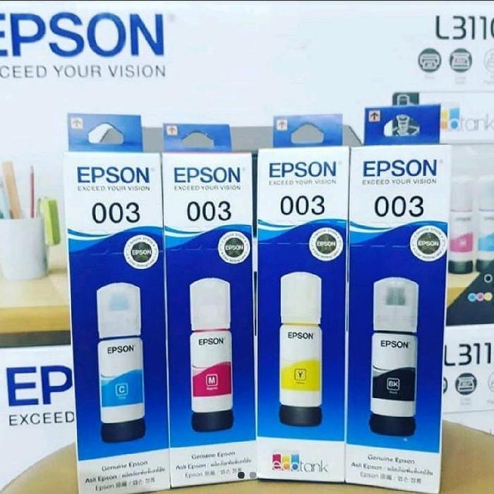 Terlaris Best Quality 100% Original Tinta 003 Original L3210 - Hitam Tinta Epson Printer Epson