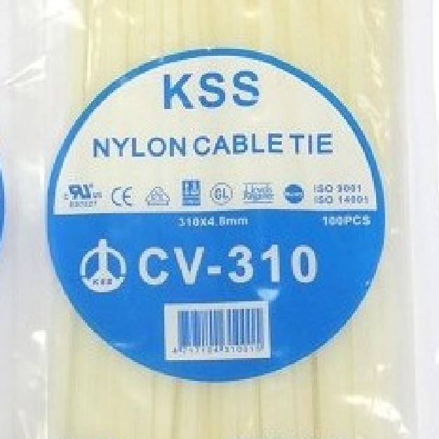 Cable Ties Kss Cv 310 / Kabel Ties Kss Cv310 (Hitam/Putih) 100 Pcs