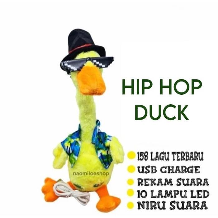 Miniso Toys - Mainan Anak Bebek Joget Menari Cute Rekam Suara Kaktus Dancing Led