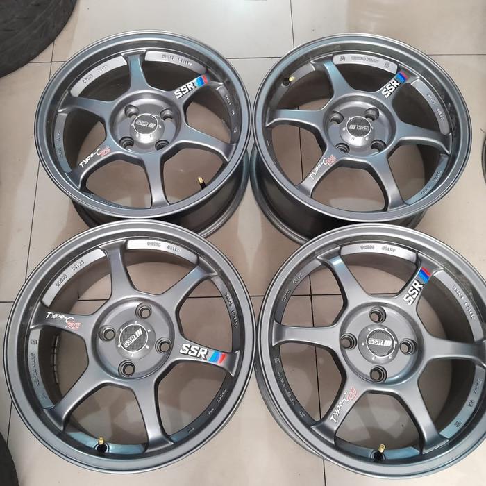 VELG BEKAS MOBIL RACING SSR RING 15 LEBAR 6 BAUT 4X100 VELG ONLY