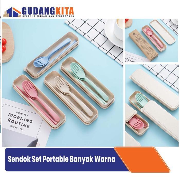 Sendok Set Plastik Sendok Garpu dan Sumpit