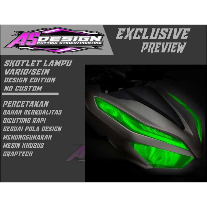 STIKER LAMPU SEN VARIO 125 /150 2018-2021 STIKER ALIS DAN LAMPU VARIO NEW 2023 STIKER LAMPU ALIS