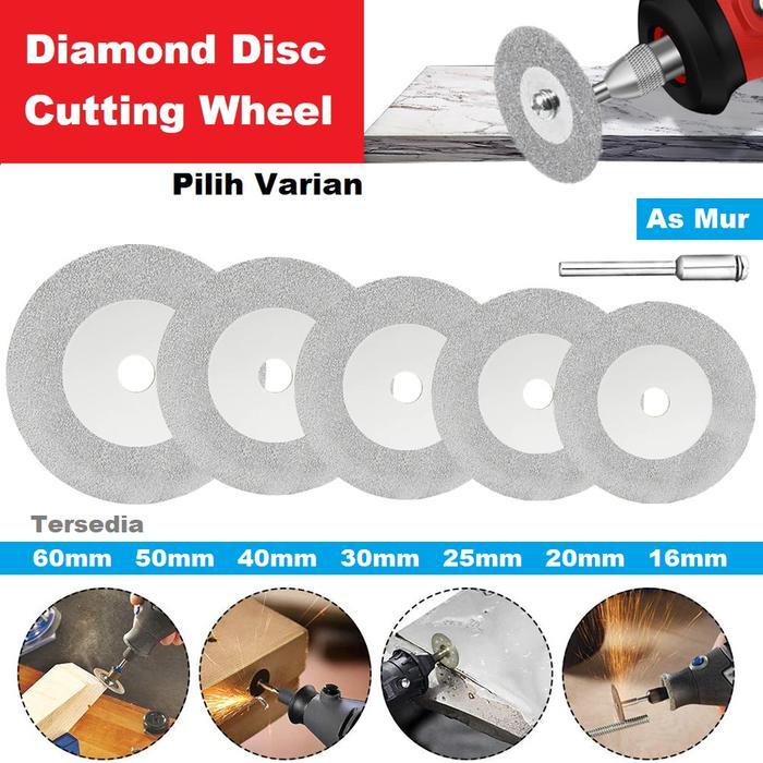 Mata Diamond Gerinda Potong Mini Grinder Tuner Besi Batu Logam Kaca