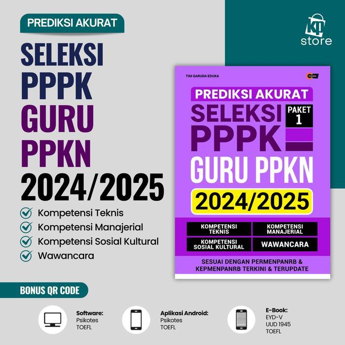 SIAPKIRIM Soal Prediksi AkSeleksi PPPK Guru PPKn 2024-2025 READY STOCK