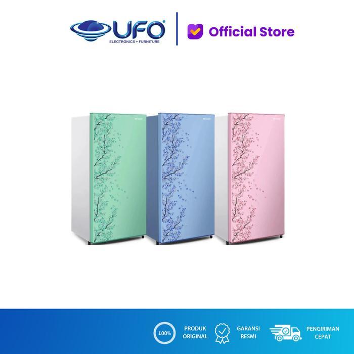 SHARP SJN182DSH KULKAS 1 PINTU SAKURA 166 LITER - HIJAU