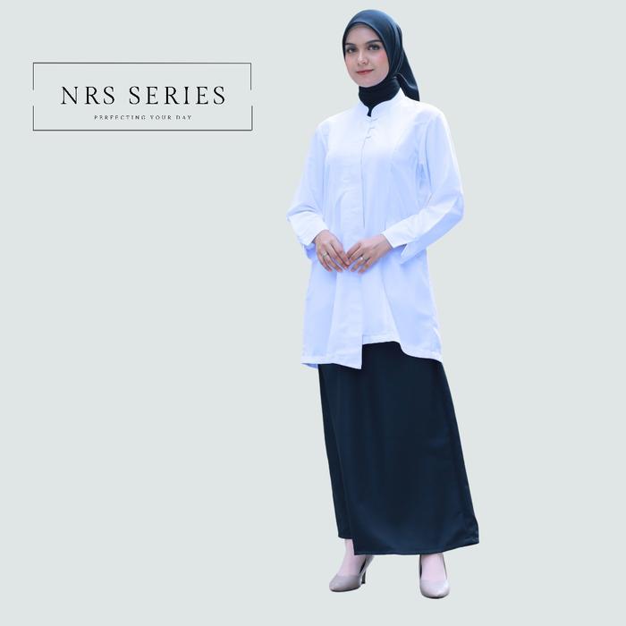 NRS Series - Baju PDH Putih Tunik Seragam Setelan Khaki PNS