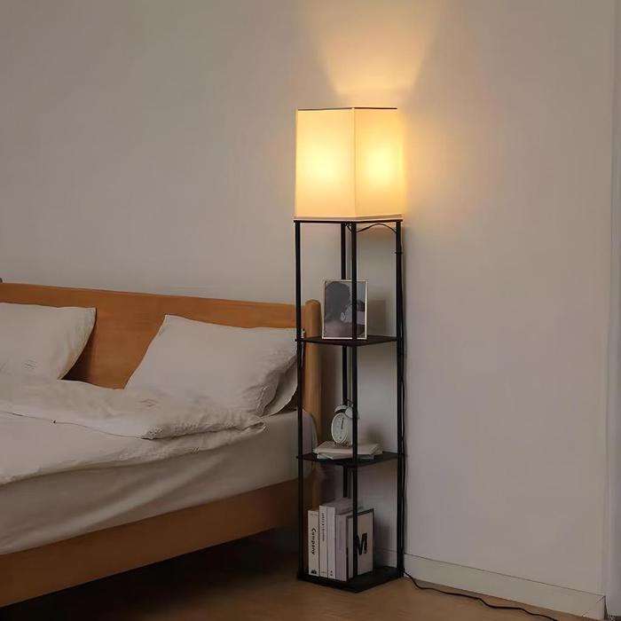 Standing Lamp Standing Lampu Sudut Rak Sudut Lampu Hias Ruang Tamu LED 3 Warna Lampu Kamar Aesthetic