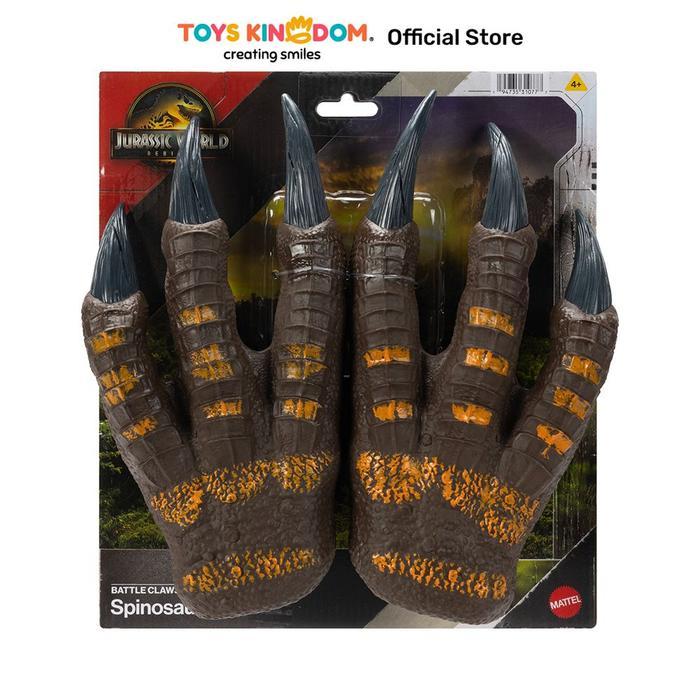 Toys Kingdom Jurassic World Rebirth Battle Claws Spinosaurus - Cokelat Toys Kids Toy Set Mainan