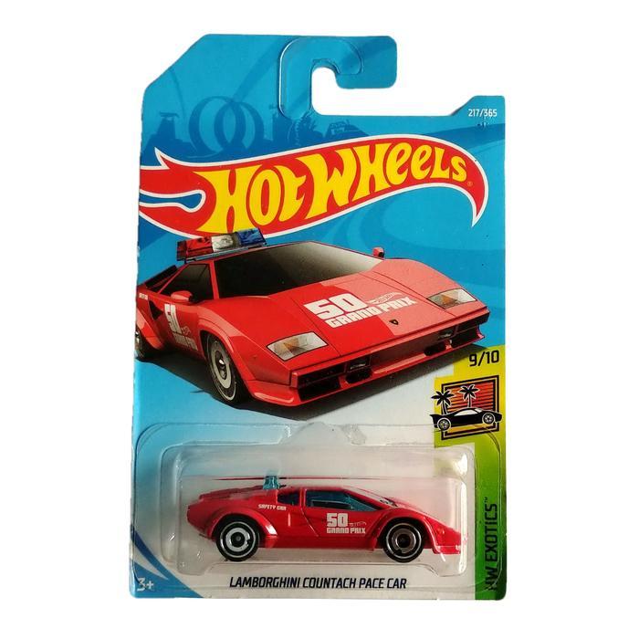 Hot Wheels Lambo Countach Pace Car Merah HW Exotics Hotwheels
