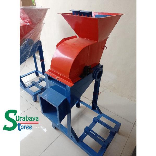 Mesin Cacah Rumput Multifungsi Plus Mesin Penggerak 6.5 HP - Plus Dinamo