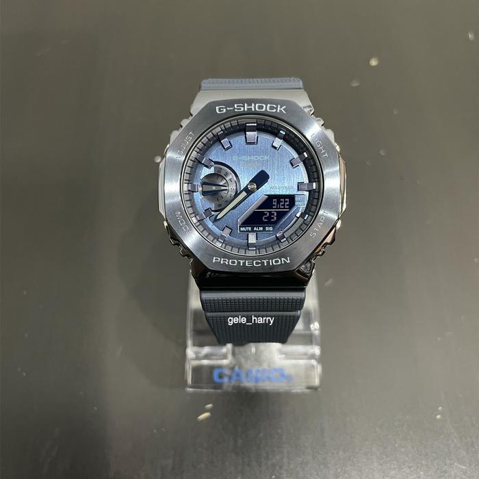 Ready Casio Gshock GM 2100N-2A Forged Stainless Steel Bezel