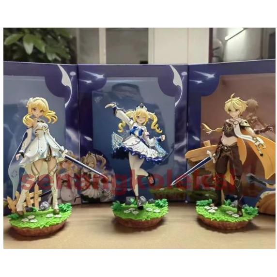 Ready Action Figure Genshin Impact Aether Lumine Barbara