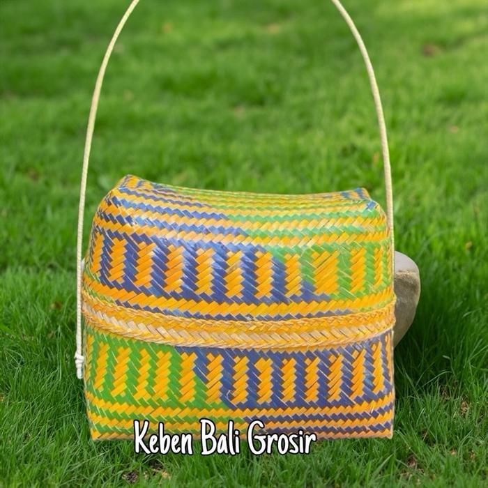 Pemuspan Bambu 18 x 8 Tempat Bunga Tas Kwangen Bambu Sokasi Pemuspan