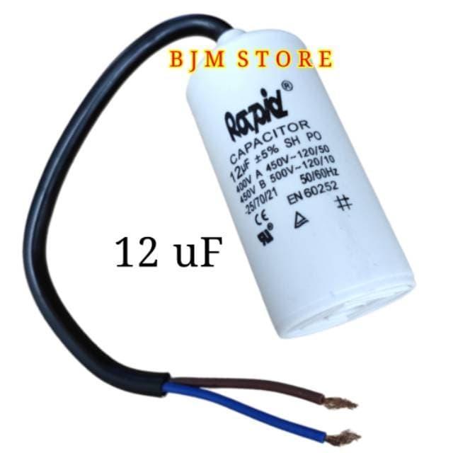 [] CAPASITOR POMPA AIR BULAT 12UF / KAPASITOR POMPA AIR RAPID 12UF
