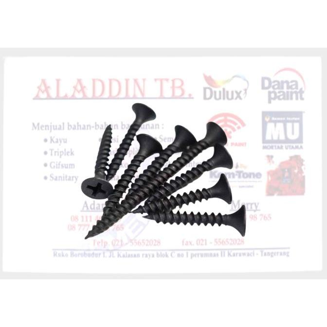 [satu pcs] BAUT M3X30MM FLAT HEAD Baut 3mm Panjang 3CM 30mm Kepala Gepeng