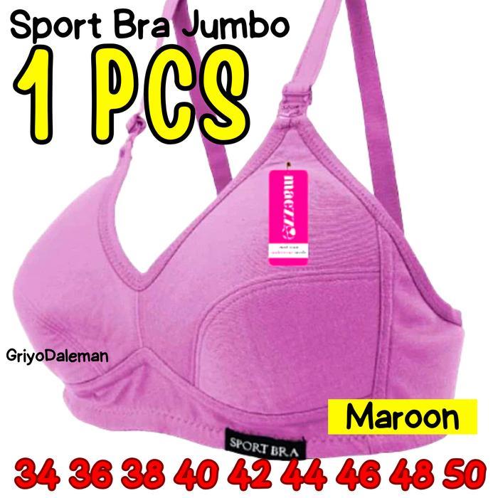 Bra sport bh wanita tanpa kawat dan tanpa busa body fit
