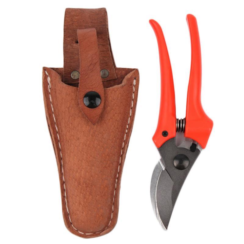 Tas Gunting Berkebun Tas Gunting Pemangkas Sarung Kulit Sarung Portabel Tas Alat Pemangkas Kulit Sap