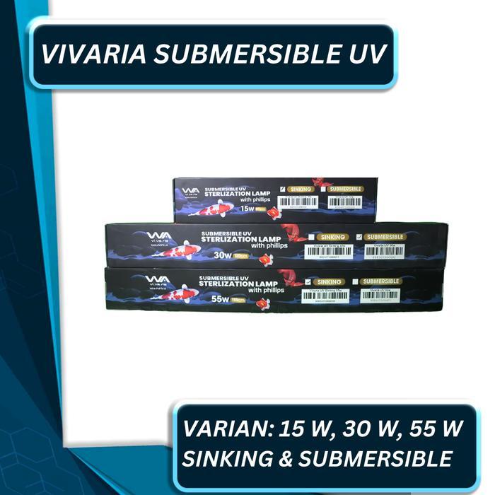 Vivaria Lampu Uvc Philips Kolam Ikan Koi Ultraviolet Lamp 15 30 55 W Watt