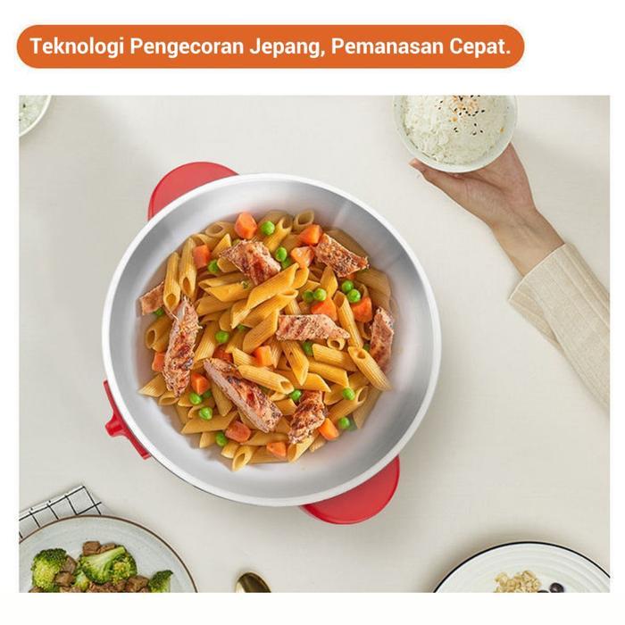 Panci Listrik 12 inch / Panci Wajan Penggorengan Anti Lengket 32CM / wajan listrik rumahan Serbaguna