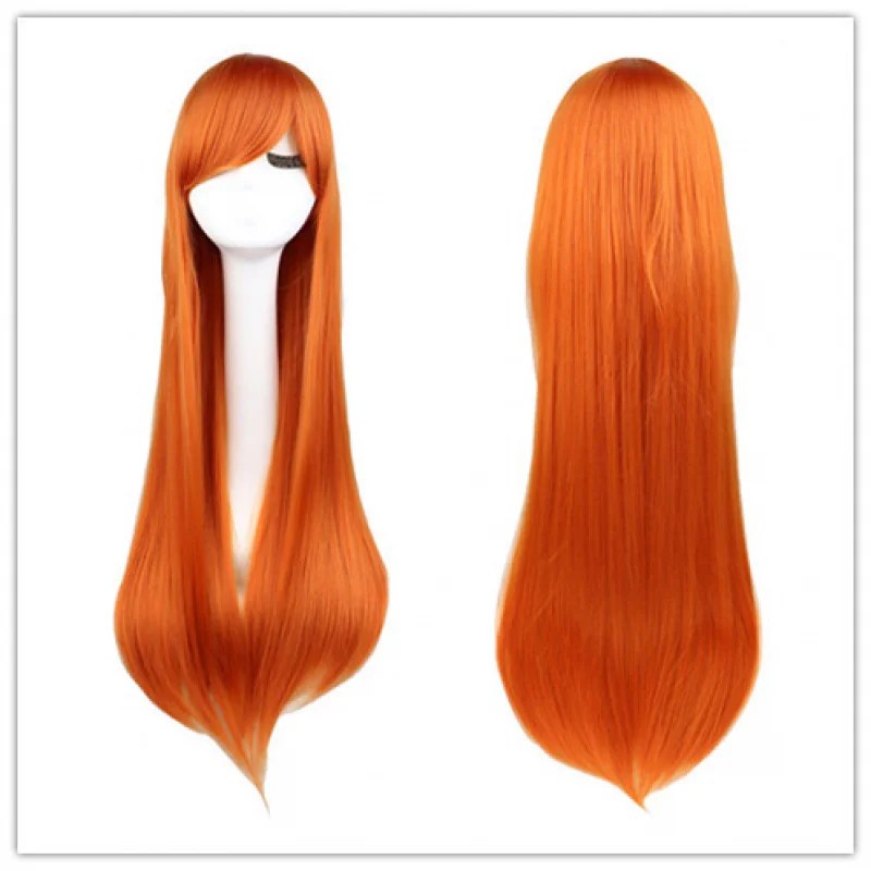 Cos Wig Gospel Warrior Eva Mingrixiang/Orihime Inoue Orange Bright Orange Cosplay Wig