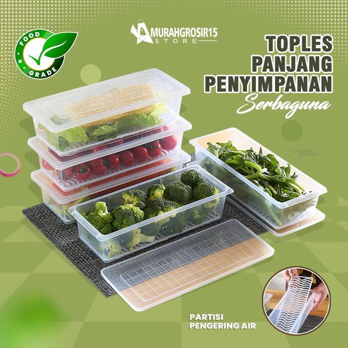 Food Container Tempat Ikan Sayur Buah Box Makanan Plastik Toples Penyimpanan Makanan Serbaguna