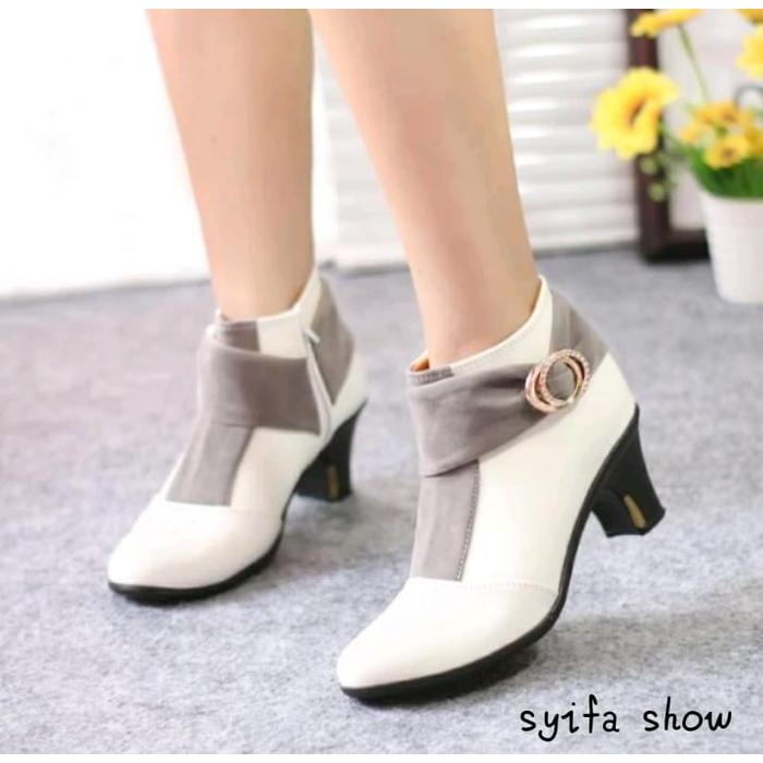 Donatello - Sepatu Boots Wanita High Heels 5Cm Korea Style Model Terbaru Shoes