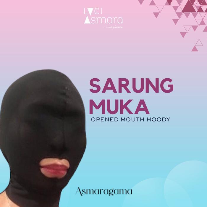 TERBARU Asmaragama Sila Mesh Open Mouth Hood Mask Soft Bondage BERGARANSI