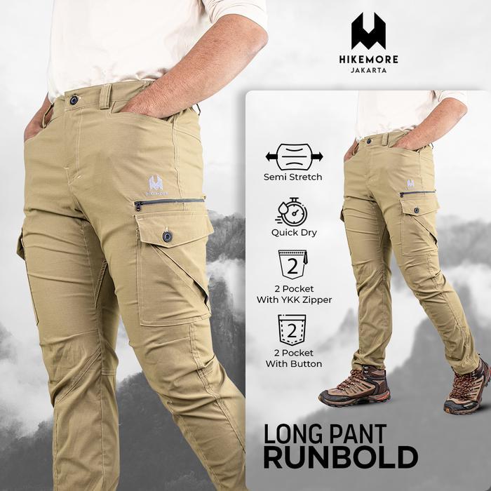 Eiger - Celana Panjang Cargo Gunung Quick Dry Runbold Series Terbaru