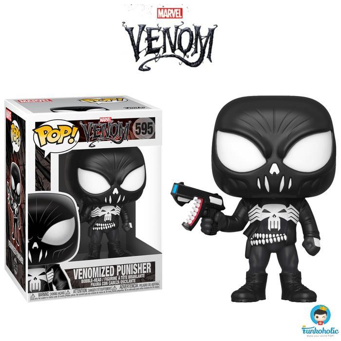 BERGARANSI Funko POP Marvel Venom - Venomized Punisher #595