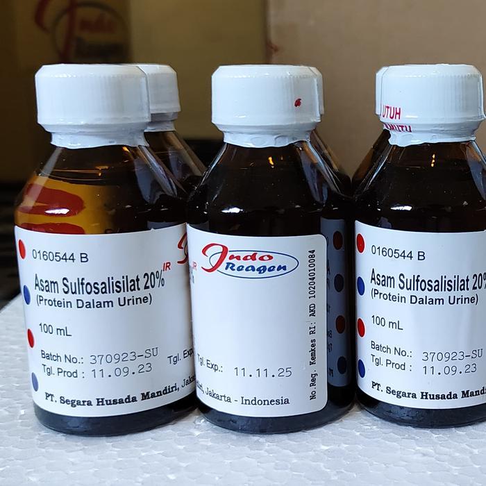 REAGEN ASAM SULFOSALISILAT 20% 100ML INDO REAGENT