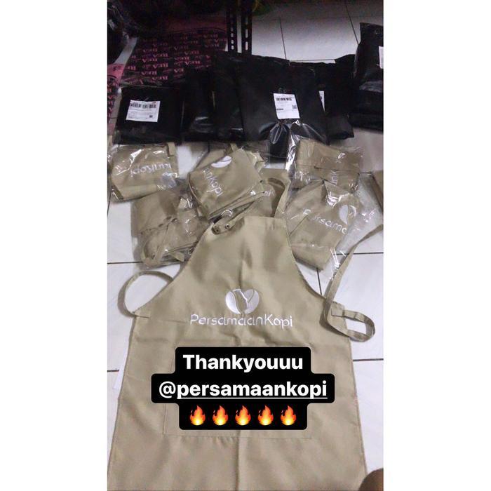 Apron.Id Custom Apron Celemek Drill Korean Style / Apron/ Ce Terlaris