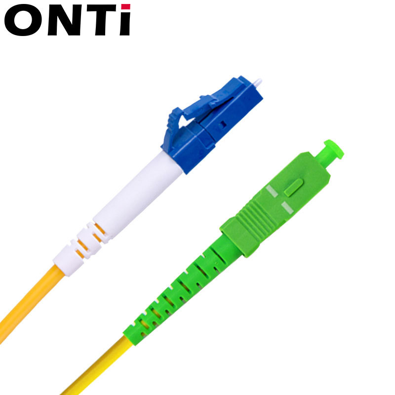 ONTi SC-LC Simplex Single Mode G652D Fiber Optic Patch Cord SC/APC-LC/UPC 2.0mm PVC Jacket FTTH