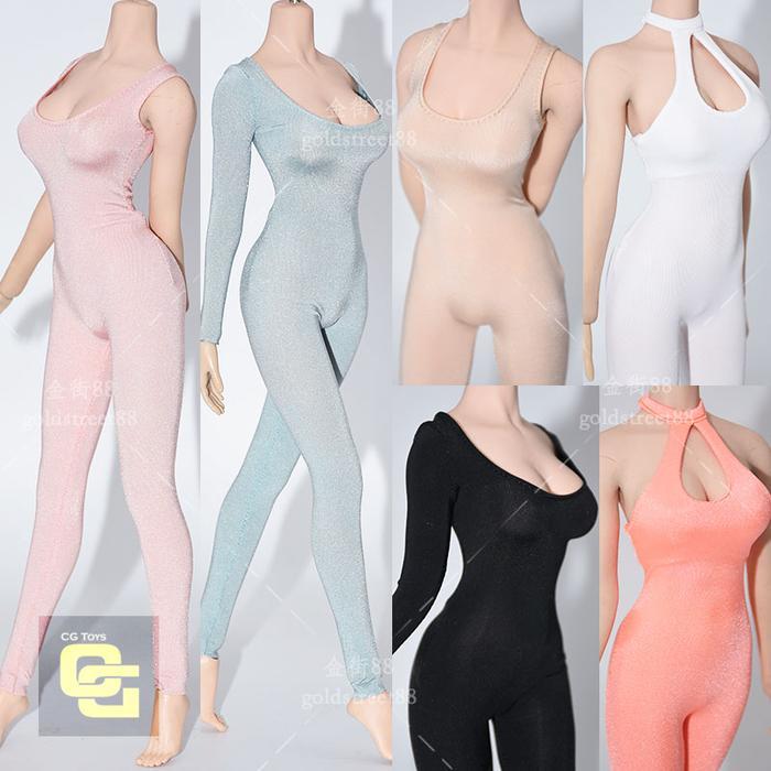 SEXY JUMPSUIT HALTER / LONG SLEEVE / SLEEVELESS TBLEAGUE PHICEN 1/6