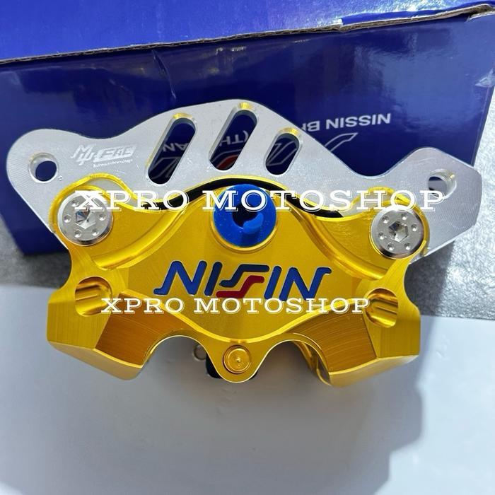 kaliper 2 piston cnc nssn plus breket kaliper belakang pcx 150 lokal pcx 160 lokal