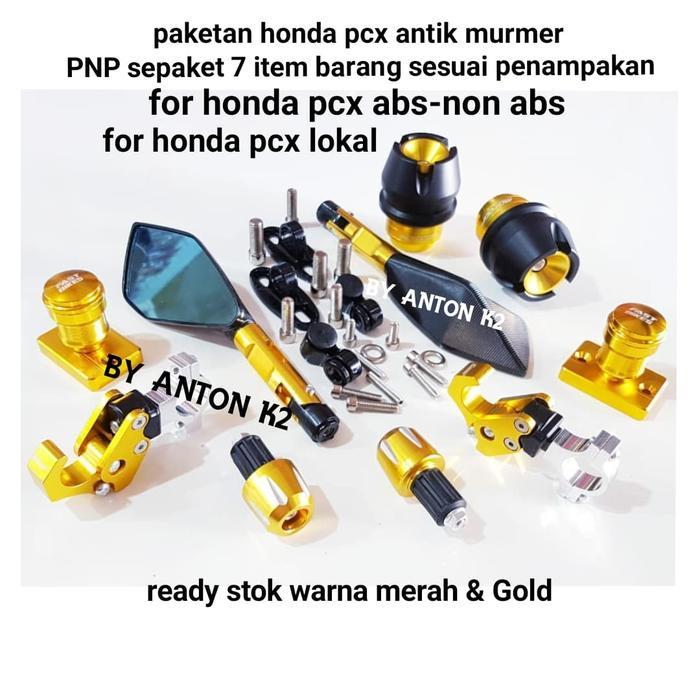 Unik Variasi-Aksesoris Motor Pcx Abs-Pcx Non Abs-Pcx Lokal Paketan 7 Item Terlaris