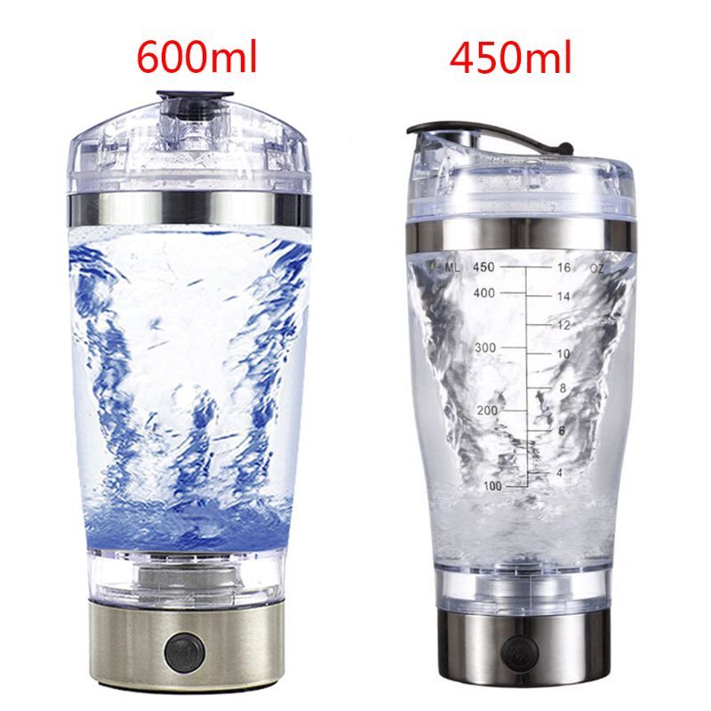 USB Rechargeable Electric Mixing Cup Portable Protein Powder Shaker Bottle Mixer Shaker Bottle